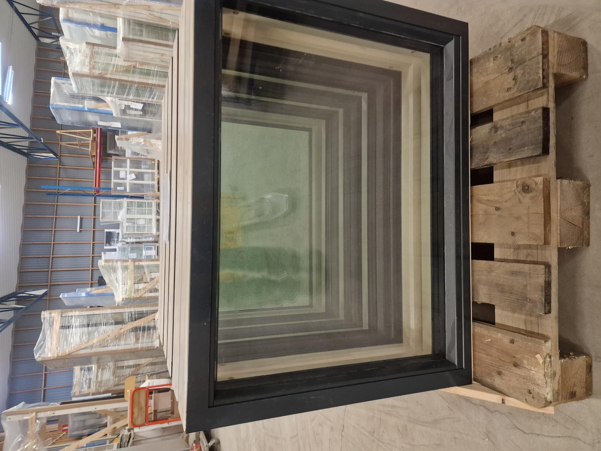 preview image for Norrland Passiv Fast fönster Trä/Aluminium 3-glas 885x680 - O1030