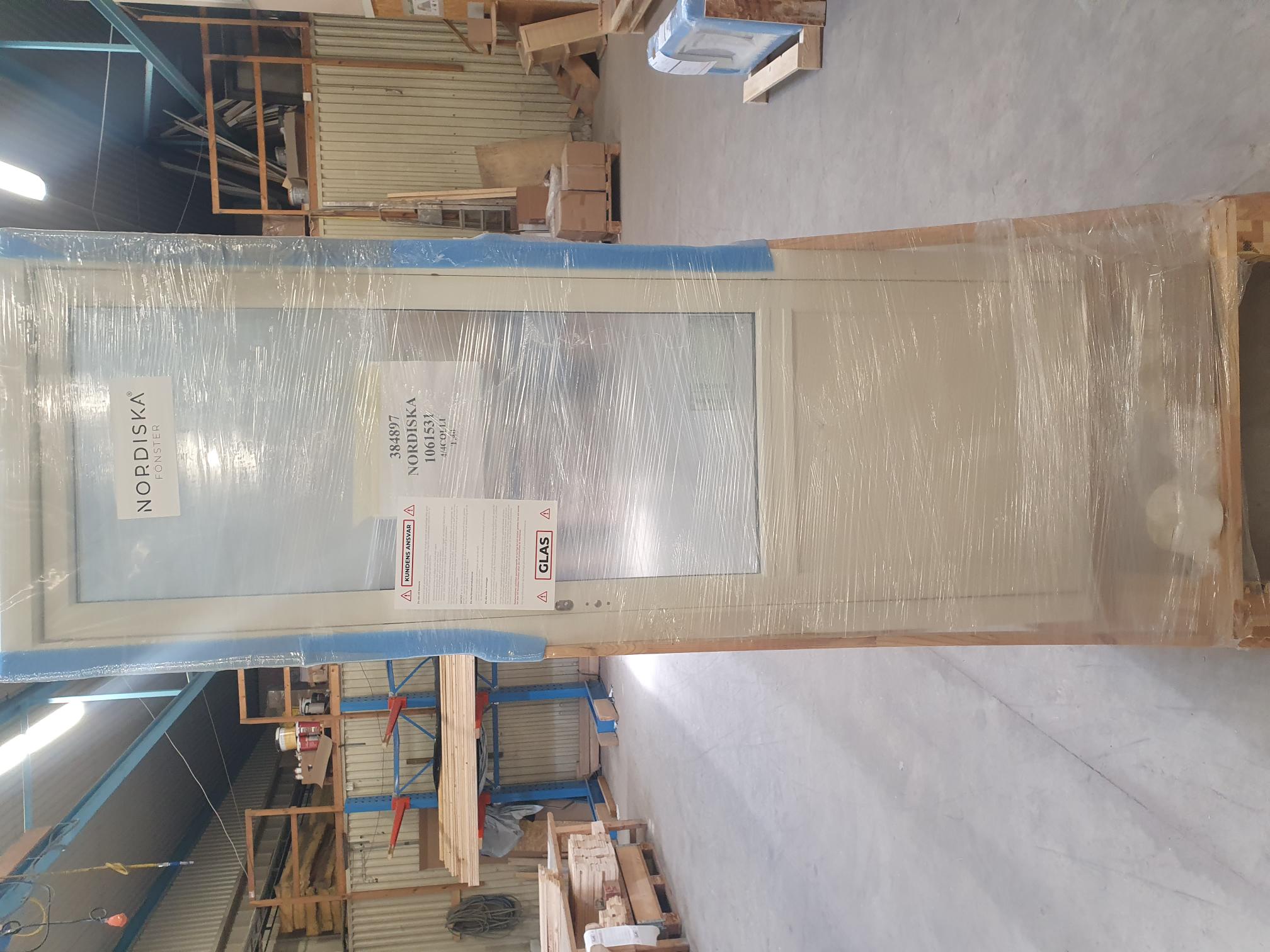 preview image for Norrland Utåtgående fönsterdörr trä 3-glas vit - O1084