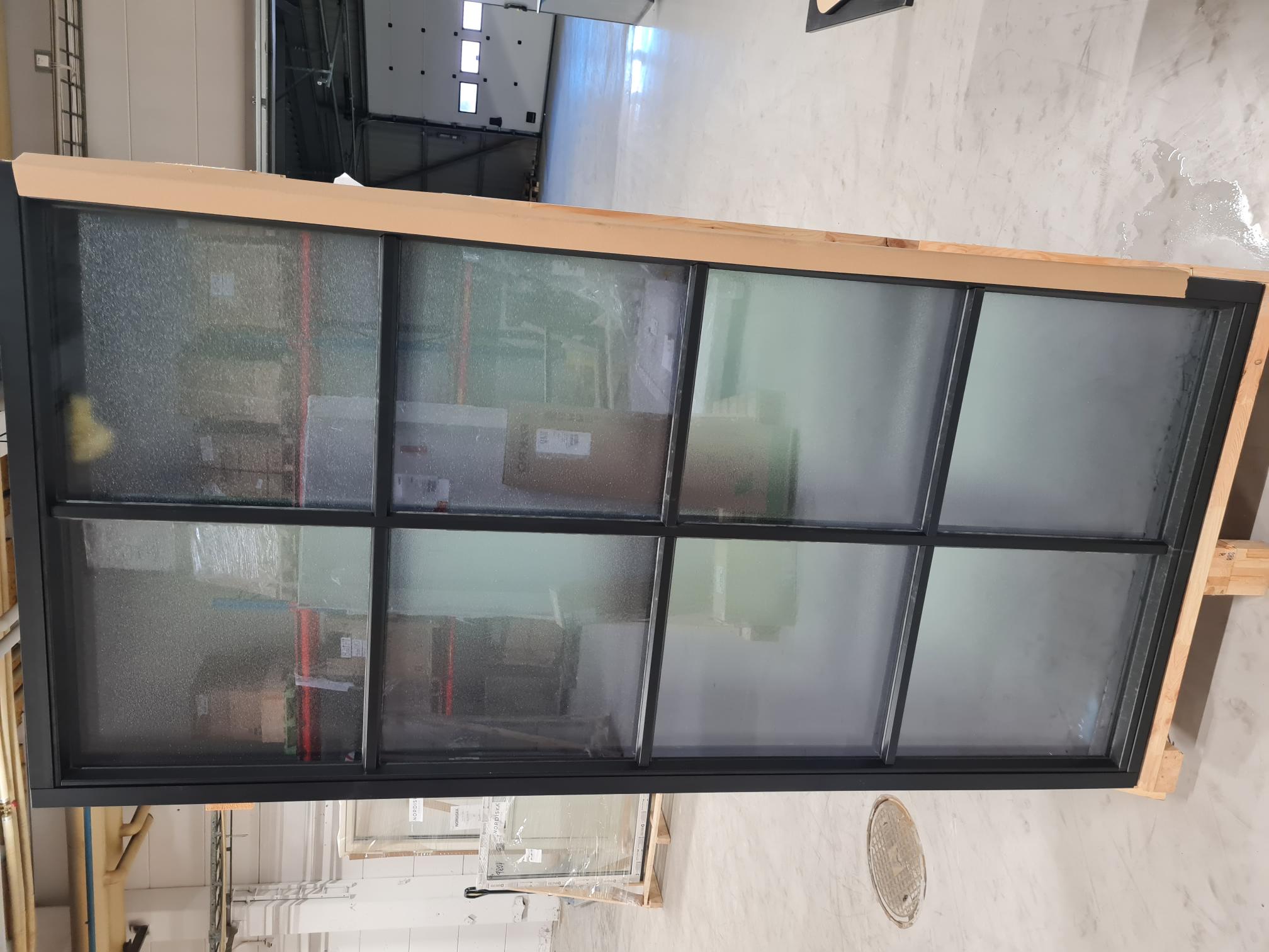 preview image for Fast fönster aluminium 3-glas, Svart in/utsida - O1263