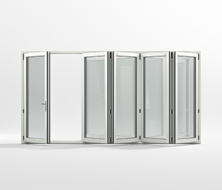 preview image for Utåtgående 5-delat 5V1-4 vikparti 3-glas