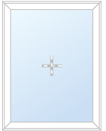 preview image for Nordlys Fast fönster Aluminium 3-glas vit 980x1180 - O994