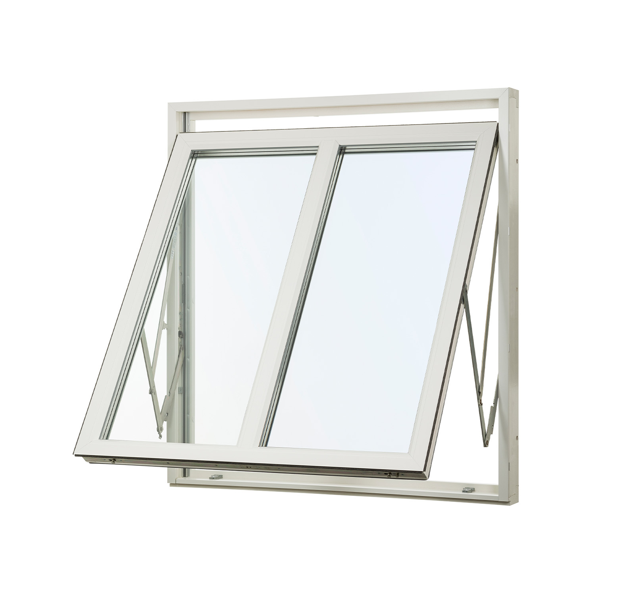 preview image for Vridfönster aluminium 3-glas Mittpost