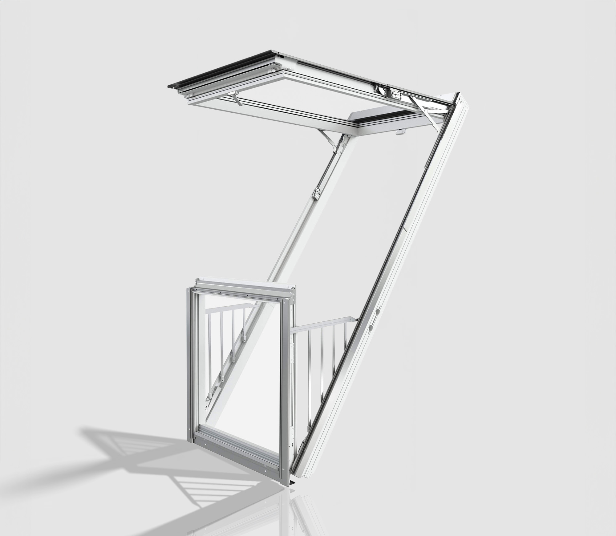 Balkongfönster 3-glas FGH-V/U P5