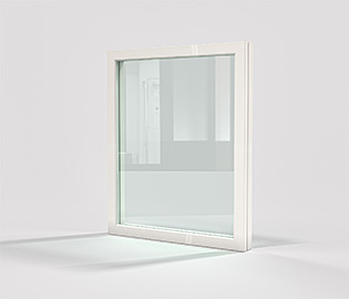 preview image for Fast fönster trä 3-glas