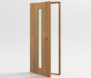 preview image for Ytterdörr Ek Kronoslätt Glas