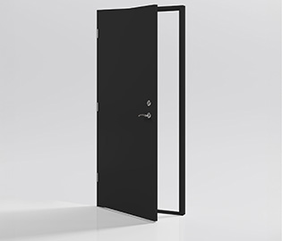 preview image for Ytterdörr Slät Svart