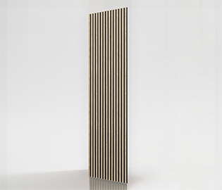 preview image for Akustikpanel Ljus Valnöt Svart Filt 3000x600x21mm 