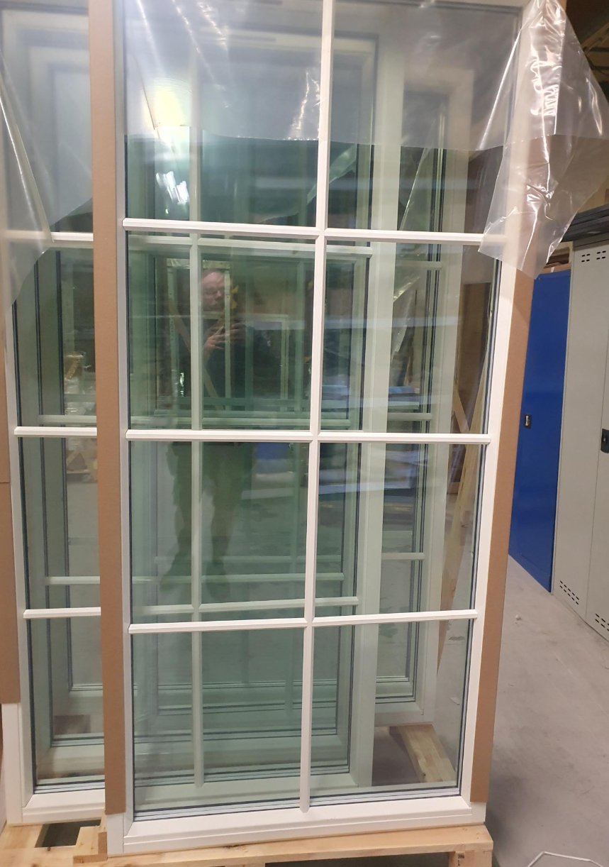 preview image for  Fast fönster aluminium 3-glas 980×2080 mm-O1307