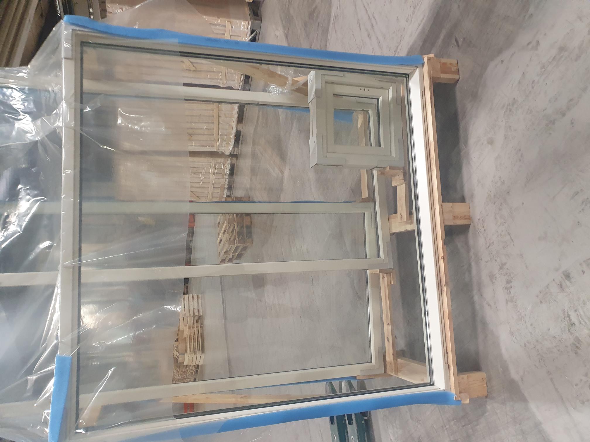 preview image for Fast fönster trä 2-glas 1580×1580mm-O1359