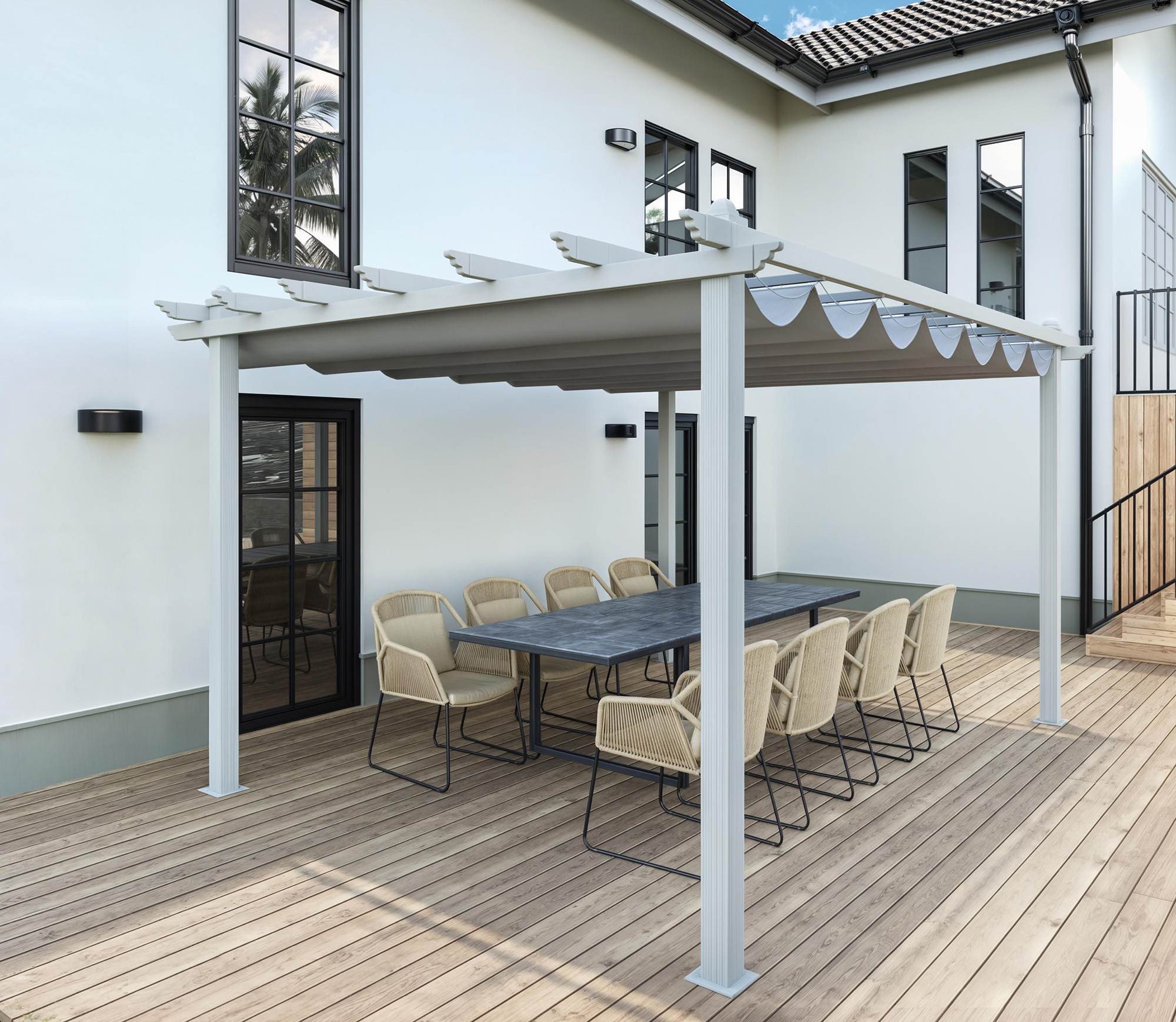Pergola Landskap Skugga 3x3 m