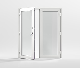 preview image for Utåtgående PVC parfönsterdörr 2-glas
