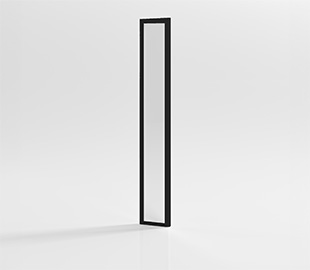 preview image for Svart sidoljus helglasad S1 passar bra till våra ytterdörrar i samma serie.