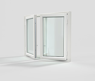 preview image for Utåtgående sidohängt 2-luft träfönster 3-glas