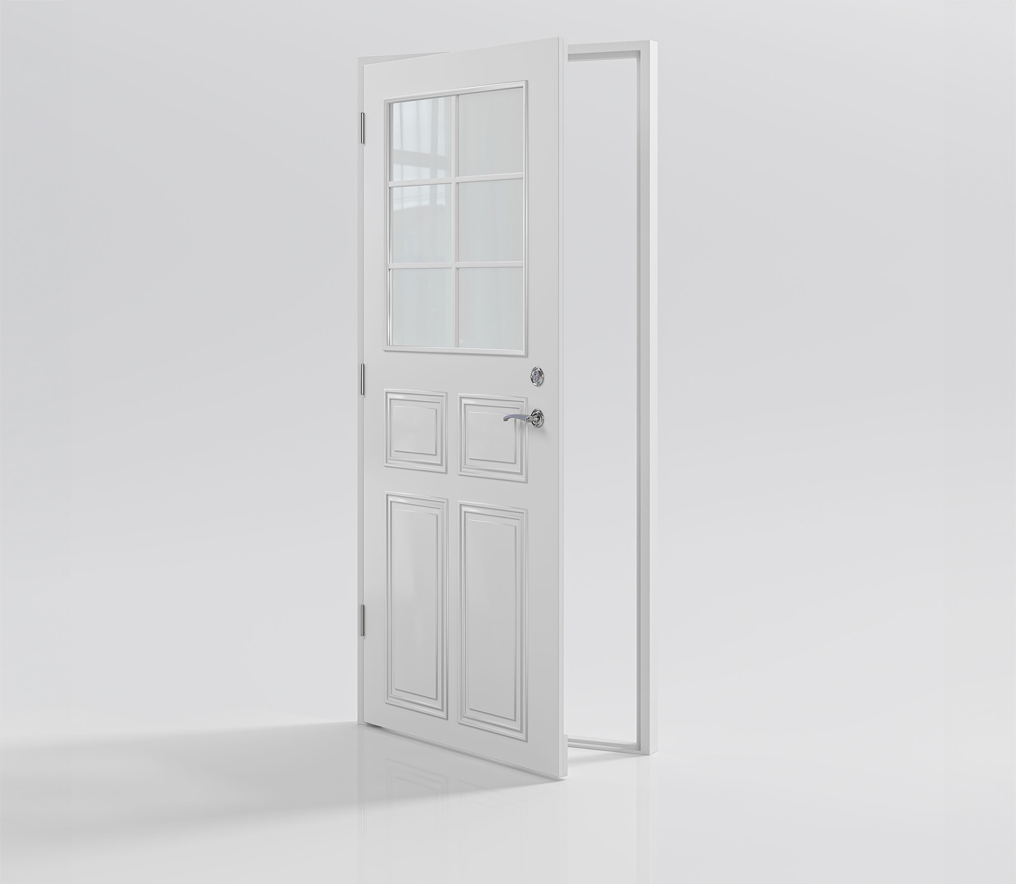 Ytterdörr Torekov Vit Lagerförd Plus