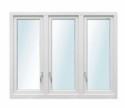 preview image for Utåtgående sidohängt 3-luft aluminium 3-glas