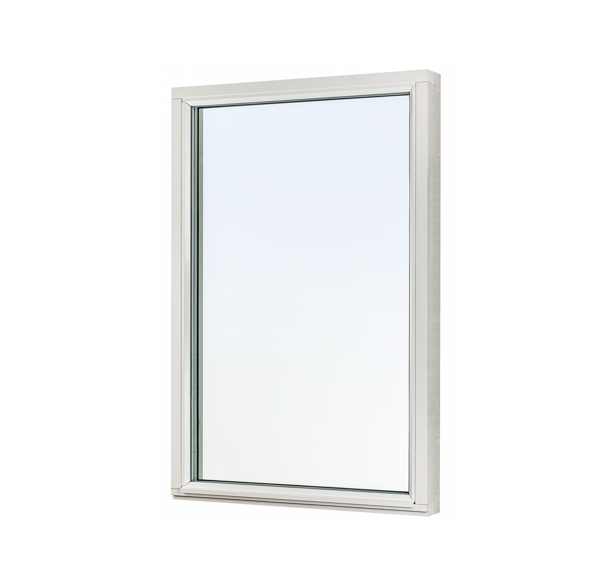 preview image for Fast fönster trä 3-glas inkl. härdat glas