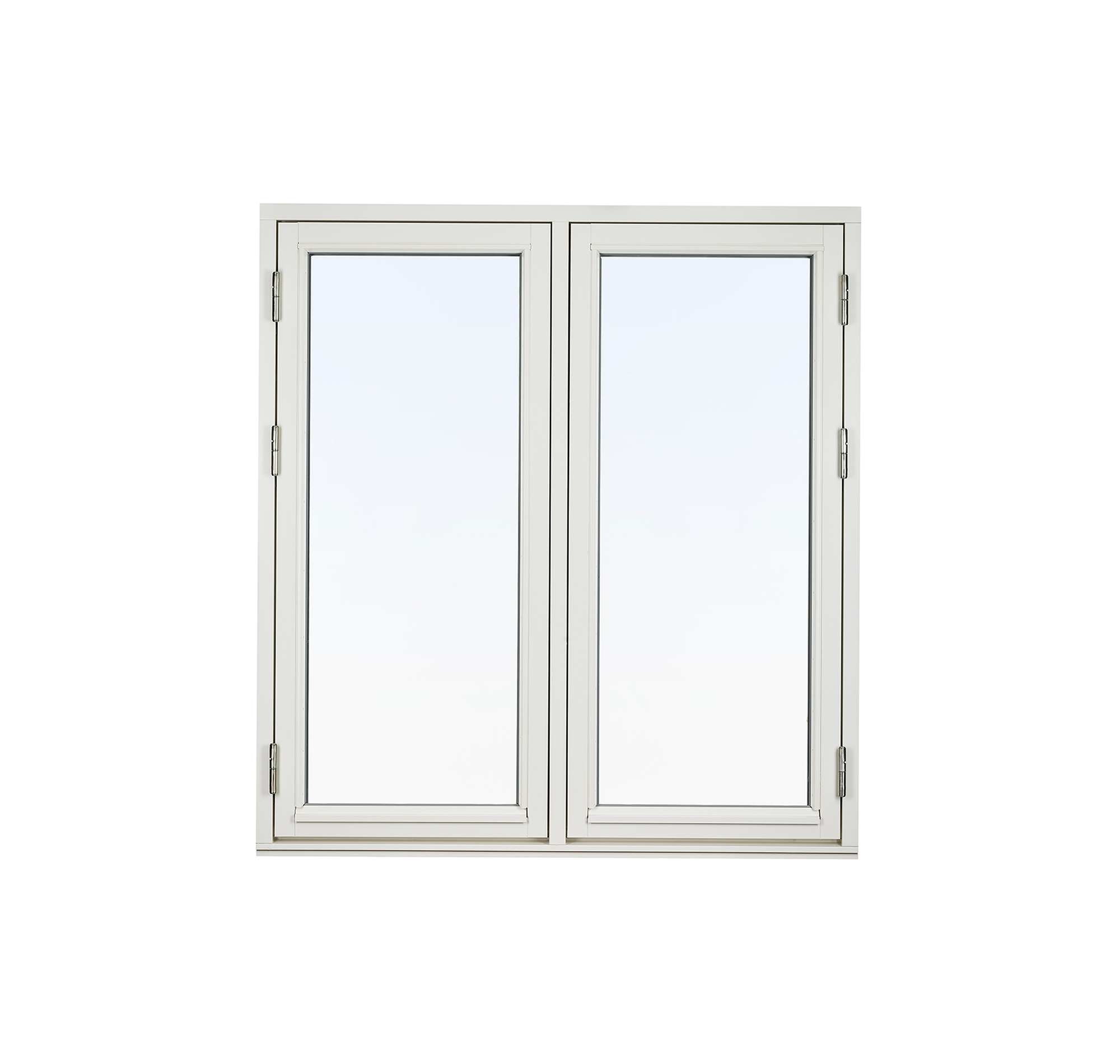 Utåtgående sidohängt 2-luft träfönster 2-glas