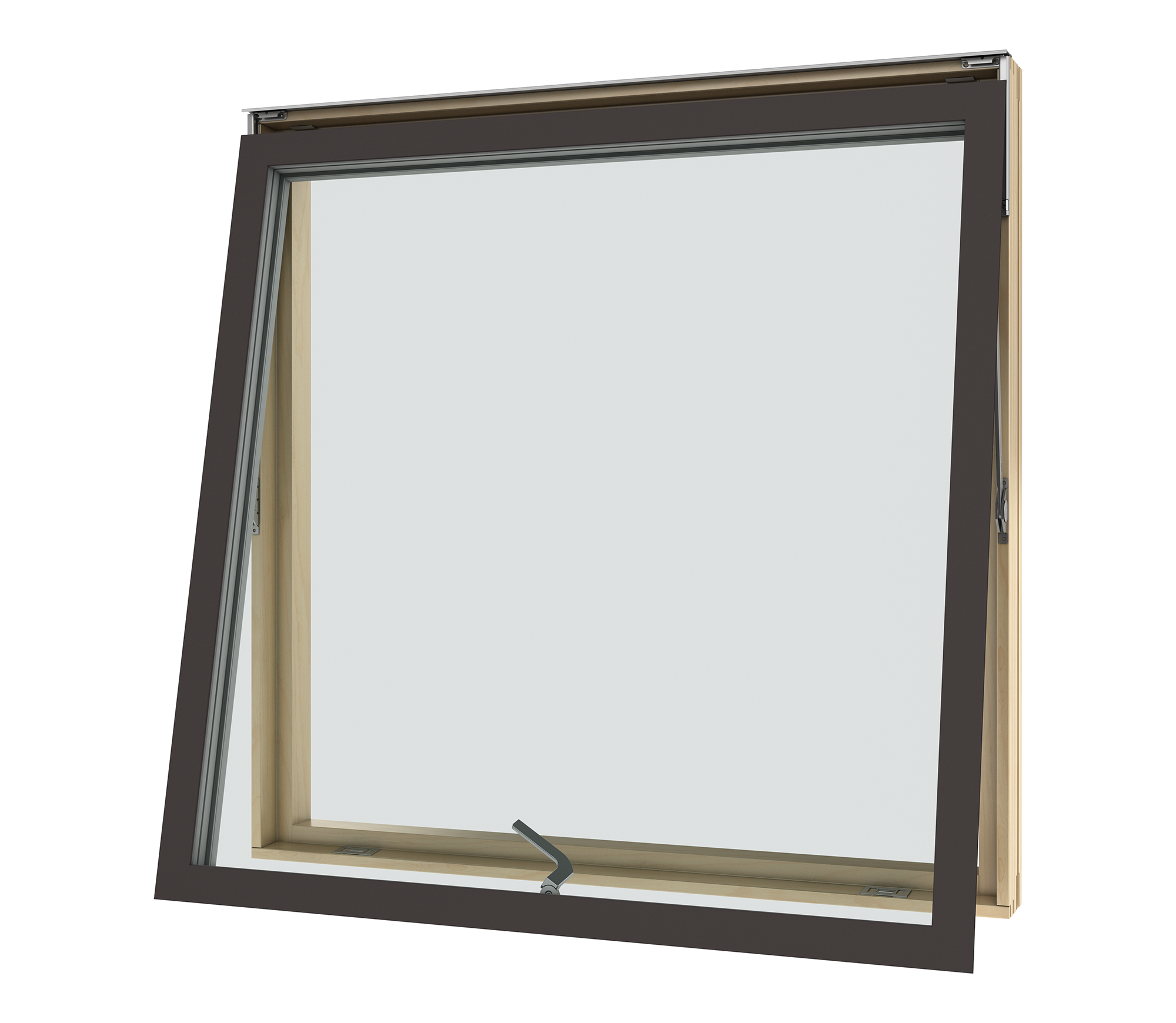 Vridfönster aluminium 3-glas