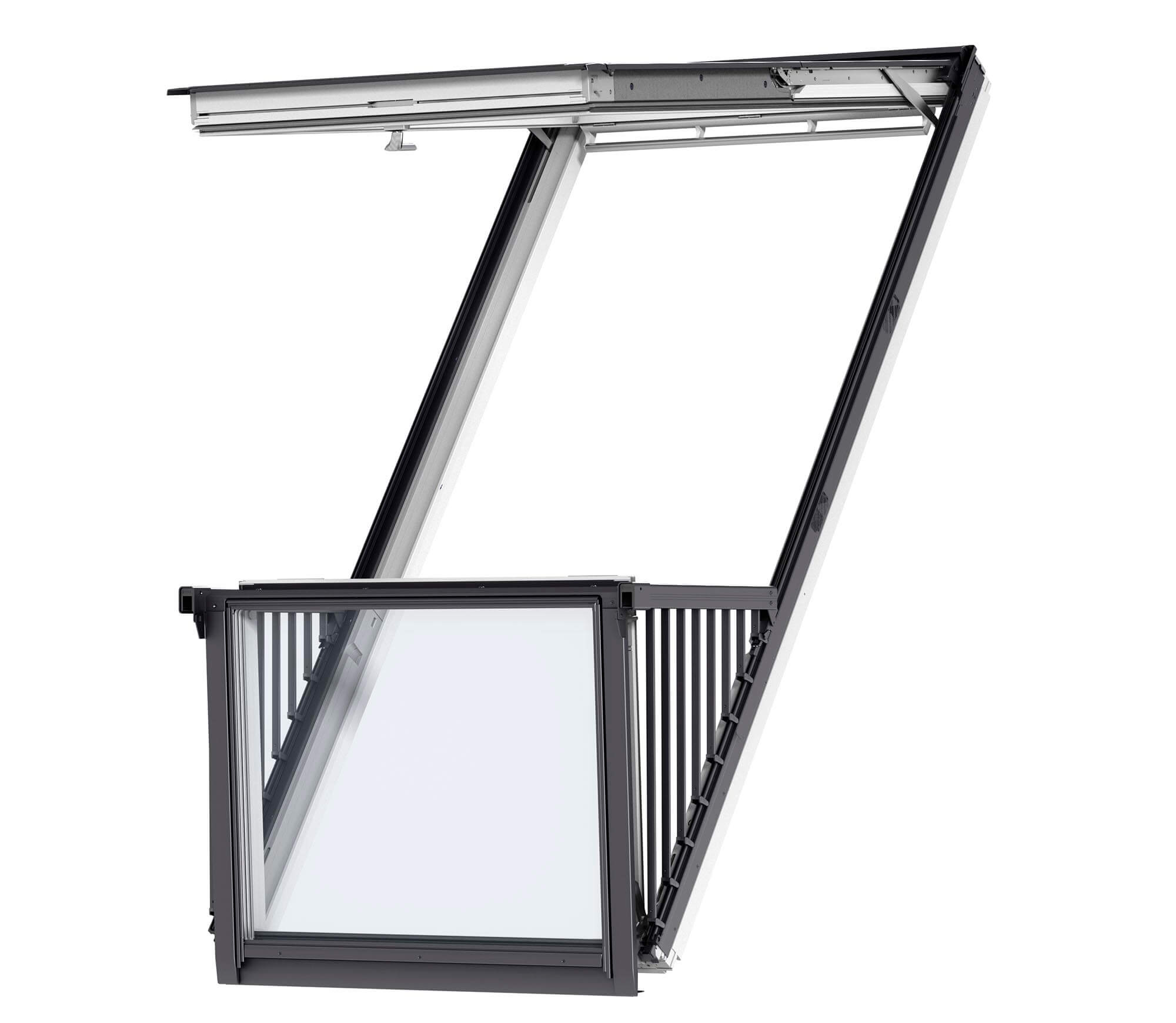 Takbalkong Velux Cabrio Singel Topph?ngt 3-glas