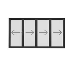 preview image for Utåtgående 4-delat 4V1-3 vikparti 3-glas