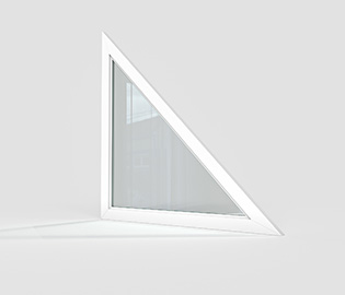 preview image for Fast vinklat fönster aluminium 2-glas