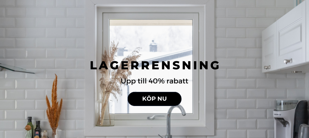 Lagerrensning med upp till 40% rabatt