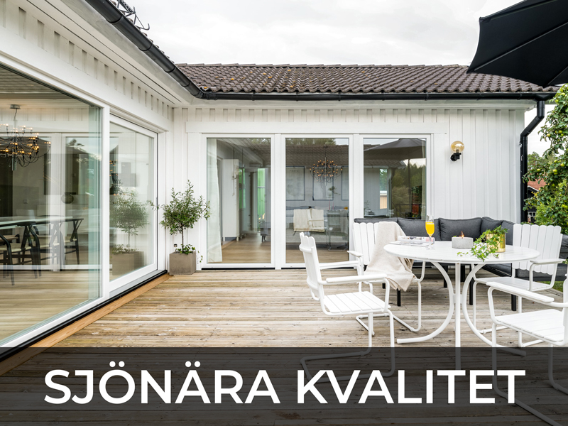 Bild av projekt "Sjönära kvalitet". Leder in till sida med reportage hemma hos kund