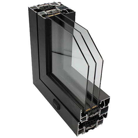 Profilbild av hel-aluminiumfönster.