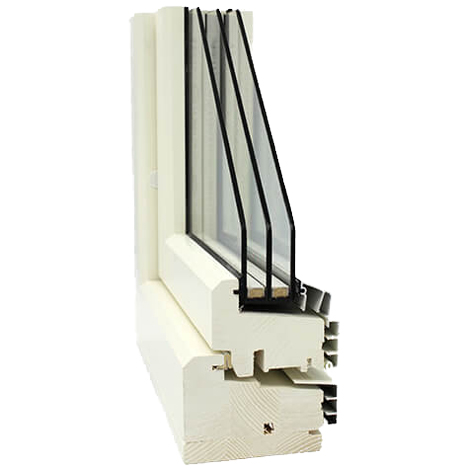 Profilbild av ett aluminiumfönster